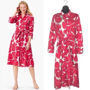 Nic & Zoe Bold Petals Jessie Pocket Shirt Dress
